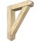 Ekena Millwork Traditional Arts and Crafts Rough Sawn Bracket w/ Offset Brace, Douglas Fir, 6"W x 26"D x 30"H BKT0604X26X30TRA03RDF - alternate 1